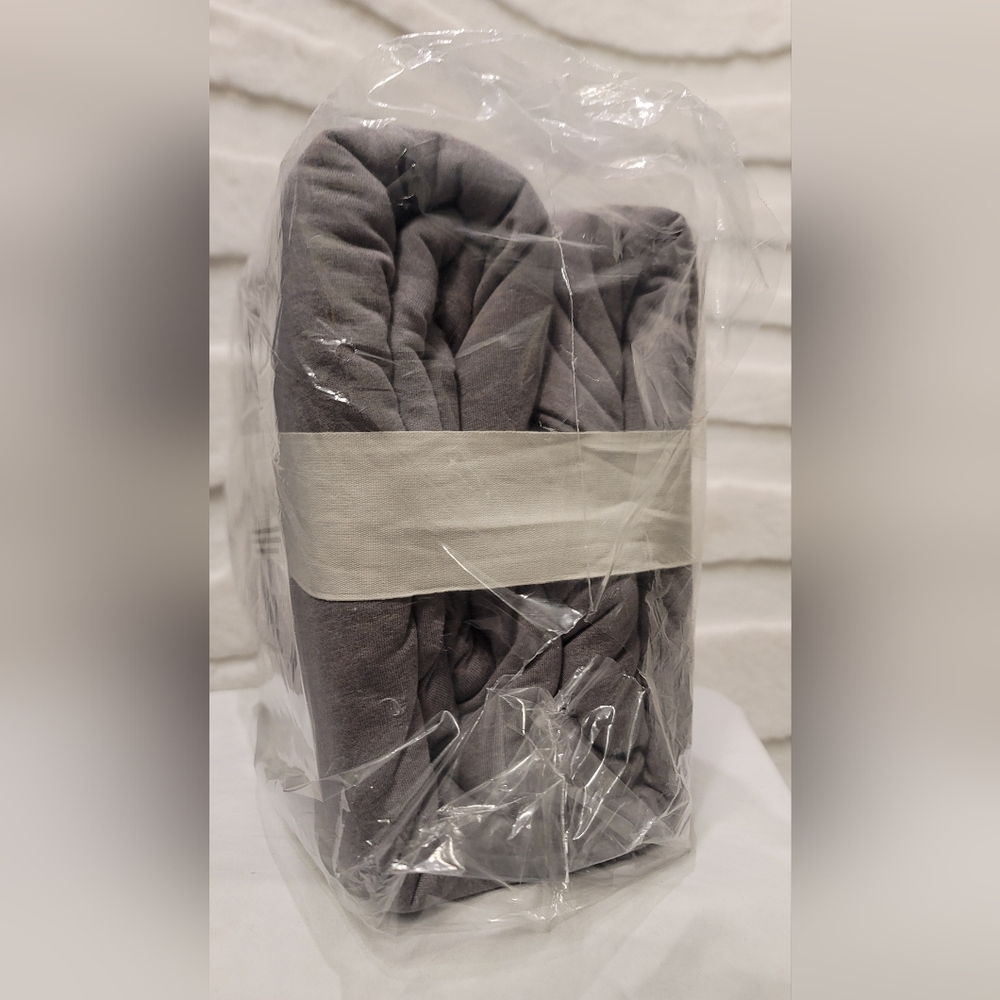 New Casaluna Full Queen Heavyweight Linen Blend Duvet Cover & Sham Set Gray $119 - Picture 4 of 8